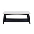 thumbnail image 3 of Linon Table Basse Pace Dessus en Marbre Blanc Base/étagère en Bois Fini Gris Rustique, 3 of 9