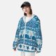 thumbnail image 3 of Balery Sea Underwater Animals Sudadera ligera de manga larga con capucha y protección solar UPF 50+ para hombre y mujer, ideal para pesca y running-3X-Large, 3 of 7