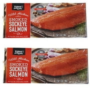 Kasilof Wild Alaskan Smoked Sockeye Salmon - 24oz, 2 Pack (Total of 48 ounces)