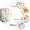thumbnail image 5 of Extra Long Shower Curtain 72x96 Inch, Yellow Daisies Floral Shower Curtain Waterproof Bathroom Decor Spring Botanical Farmhouse Fabric Bath Curtain Set Accessories with Hooks, 5 of 6