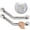 Nickel, variant on 16 Inch Angled Shower Grab Bar Black, 2 Pack Anti Slip Bathroom Grab Bar, Knurled Bathroom Balance Bar,Safety Hand Rail Support Handicap Elderly Injury Senior Assist Bath Handle-1.25” Tube