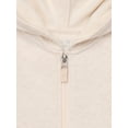 thumbnail image 3 of Garanimals Toddler Girl Zip Up Butter Fleece Hoodie, Sizes 18M-5T, 3 of 3