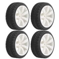 thumbnail image 3 of 65mm Diameter RC AntiSkid Tires Rubber Replacement Tire Fit for WPL D12 1/10 Car, 3 of 10