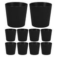 thumbnail image 1 of 10 macetas de pie para balcón, modernas y decorativas, de plástico negro, para interior y exterior, para jardín y hogar, 1 of 7
