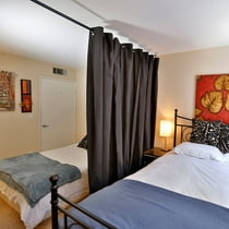 Roomdividersnow Muslin Hanging Curtain Room Divider Kit Walmart Com