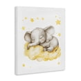 thumbnail image 2 of Stupell Industries Eclectic Sleeping Elephant on Yellow Cloud Canvas Art, 16 x 20, by LSR Design Studio, 2 of 8