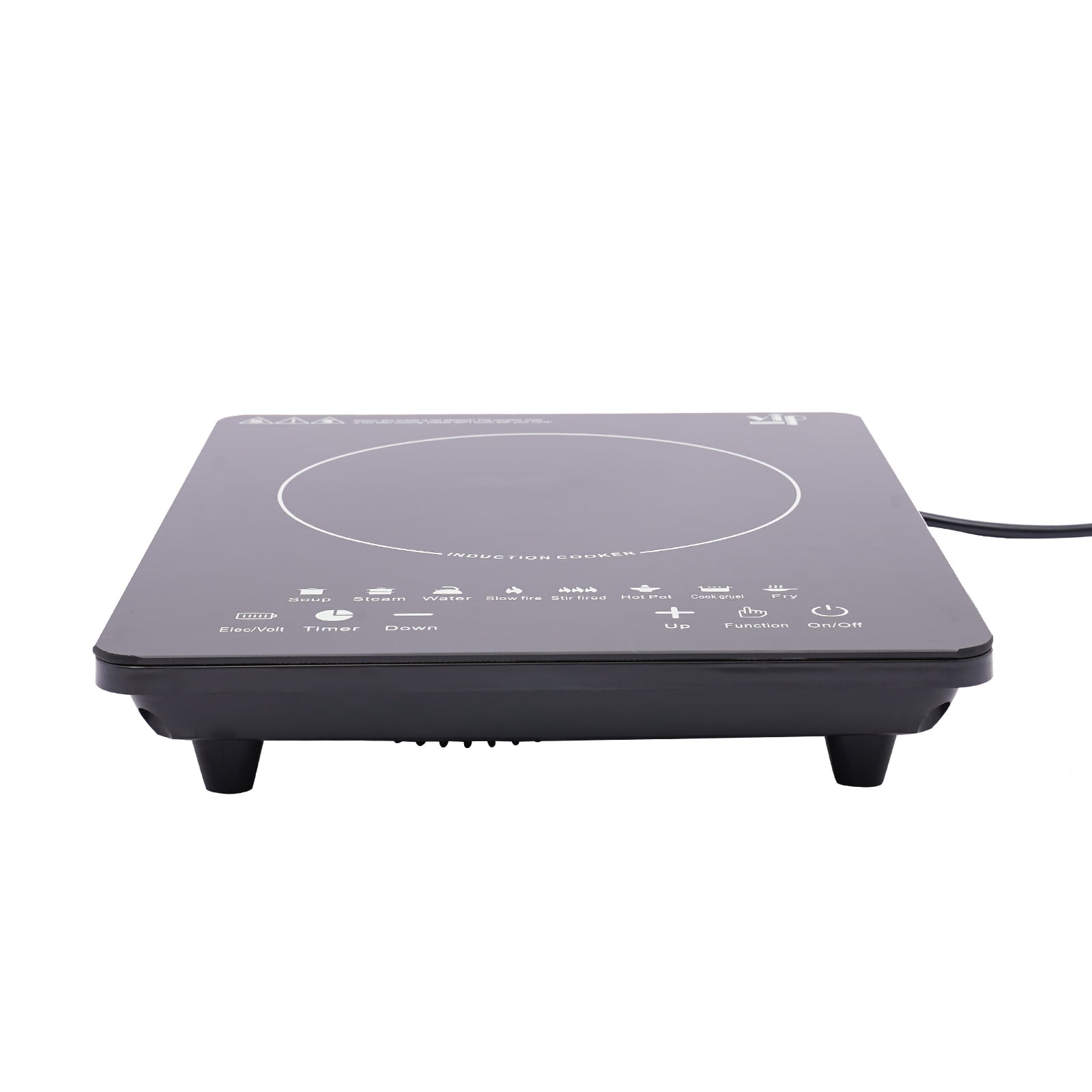 Efficient Electric Induction Cooktop with 8 Power Settings, 180-Minute Timer, Auto Shut-Off, and&nbsp; Glass Surface for Easy Cleaning