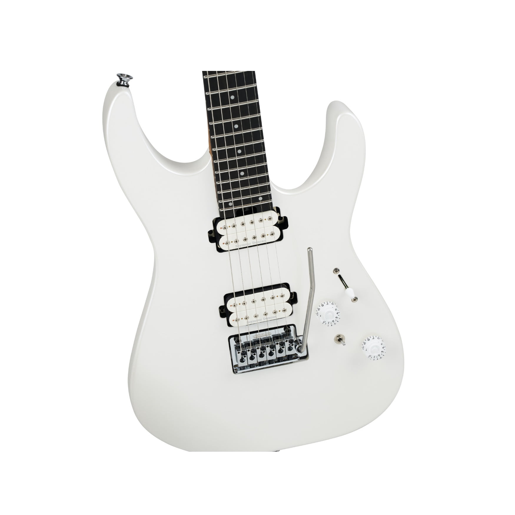 Charvel Pro-Mod Plus DK24 HH 2PT 6-String Electric Guitar with Ebony Fingerboard and Basswood Body (Celestial Silk)