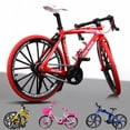 thumbnail image 4 of Modelo de bicicleta de aleación creativa, ornamento, Mini bicicleta, serie de modelos de juguete de Metal, 4 of 6