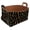 Multicolor 5, variant on Cactus Yellow Pattern Storage Basket Collapsible Storage Bin, PU Foldable Basket Convenient Box Storage Organizer with Handles for Shelves Office Bedroom Closet Nursery Toys Laundry