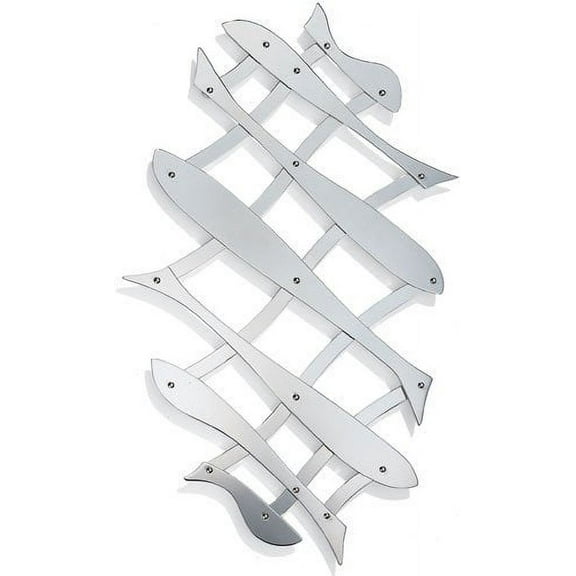 Alessi "Pescher" Extensible Trivet in 18/10 Stainless Steel Mirror Polished, Silver
