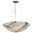 thumbnail image 7 of Meyda 133208 24 in. Metro Fusion Ramoscelli Glass Inverted Pendant, White Irid & Root Beer Frit & Black & White, 7 of 7
