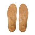 thumbnail image 3 of WTOBBY PU Leather Orthotic Shoe Insoles for Flat Feet Support, Arch Support Inserts for Men Women, Breathable Anti-Sweat Odor Proof Foot Pads, Comfort Gel Cushion ,Brown39, 3 of 3