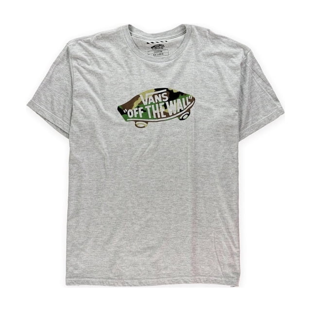 Camiseta gráfica Vans Camo OTW para hombre gris XXL