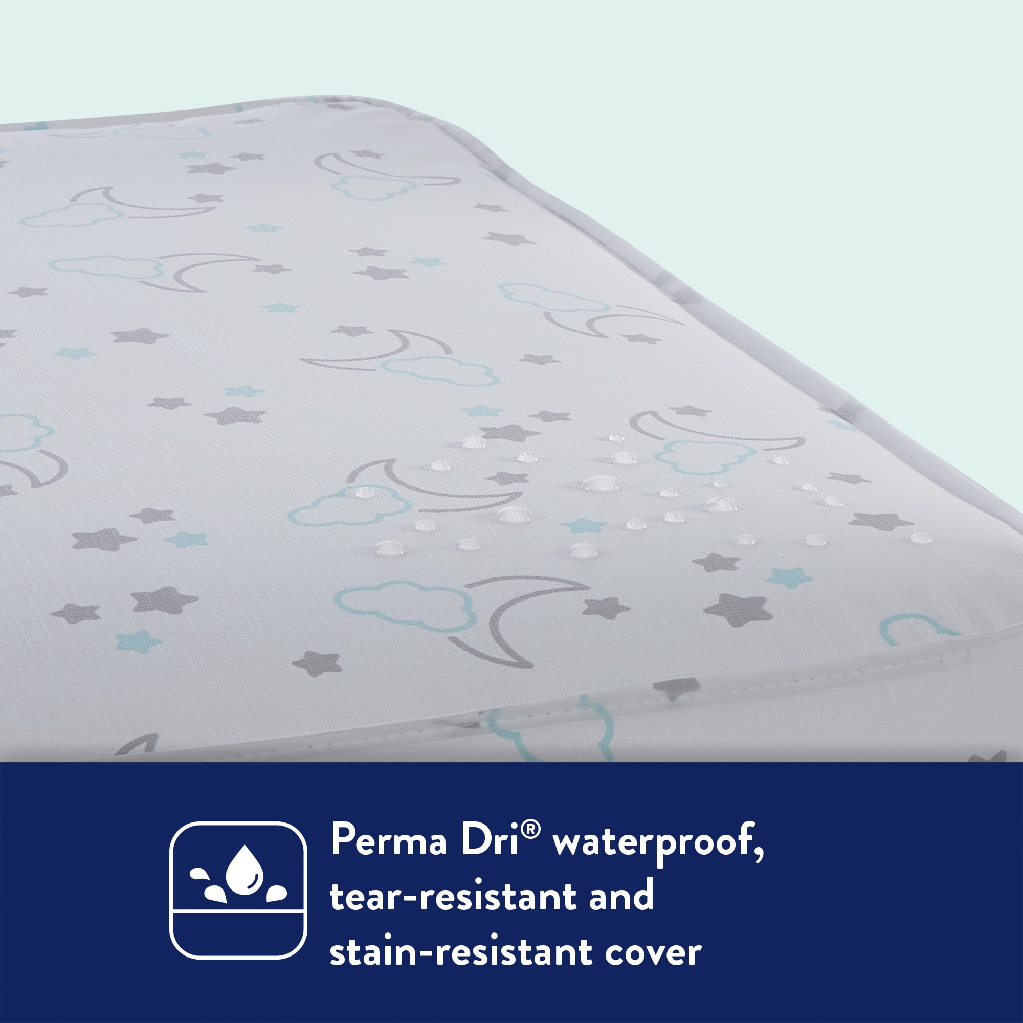 Kolcraft Dual Firm Crib and Toddler Mattress, Antibacterial and Waterproof