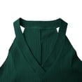 thumbnail image 4 of Xdegoge Maxi Dresses for Women Halter Neck Sleeveless Boho Beach Vacation Wear Flowy Loose Fit Pleated Ruched Design Lightweight Flowy Summer Dresses, 4 of 7