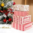 thumbnail image 2 of chalian Christmas Wrapping Paper 12 Sheets Folded 20 x 29 Inches for Kids Adults, 4 Gift Wrap Designs Including Merry Christmas, Snowflakes, Snowmen, Red Stripes, 2 of 15