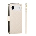 thumbnail image 3 of For Apple iPhone Air Wallet Case Magnetic Flip Cover 9-Card Slots Zipper Pocket With Detachable Shoulder Strap And Wrist Strap,Beige,For iPhone Air, 3 of 6