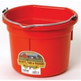 thumbnail image 2 of Miller Mfg Co Inc Flat Back Plastic Bucket- Red 8 Quart - P8FBREDA, 2 of 2