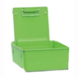 Dental Lab Plastic Lab Work Pans w/ Metal Clip Size 7.5" x 6" x 8.5" 12/pk Green