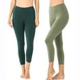 thumbnail image 1 of Zenana Women & Plus Premium Cotton Mid-High Banded Waist Capri Leggings, 1 of 3