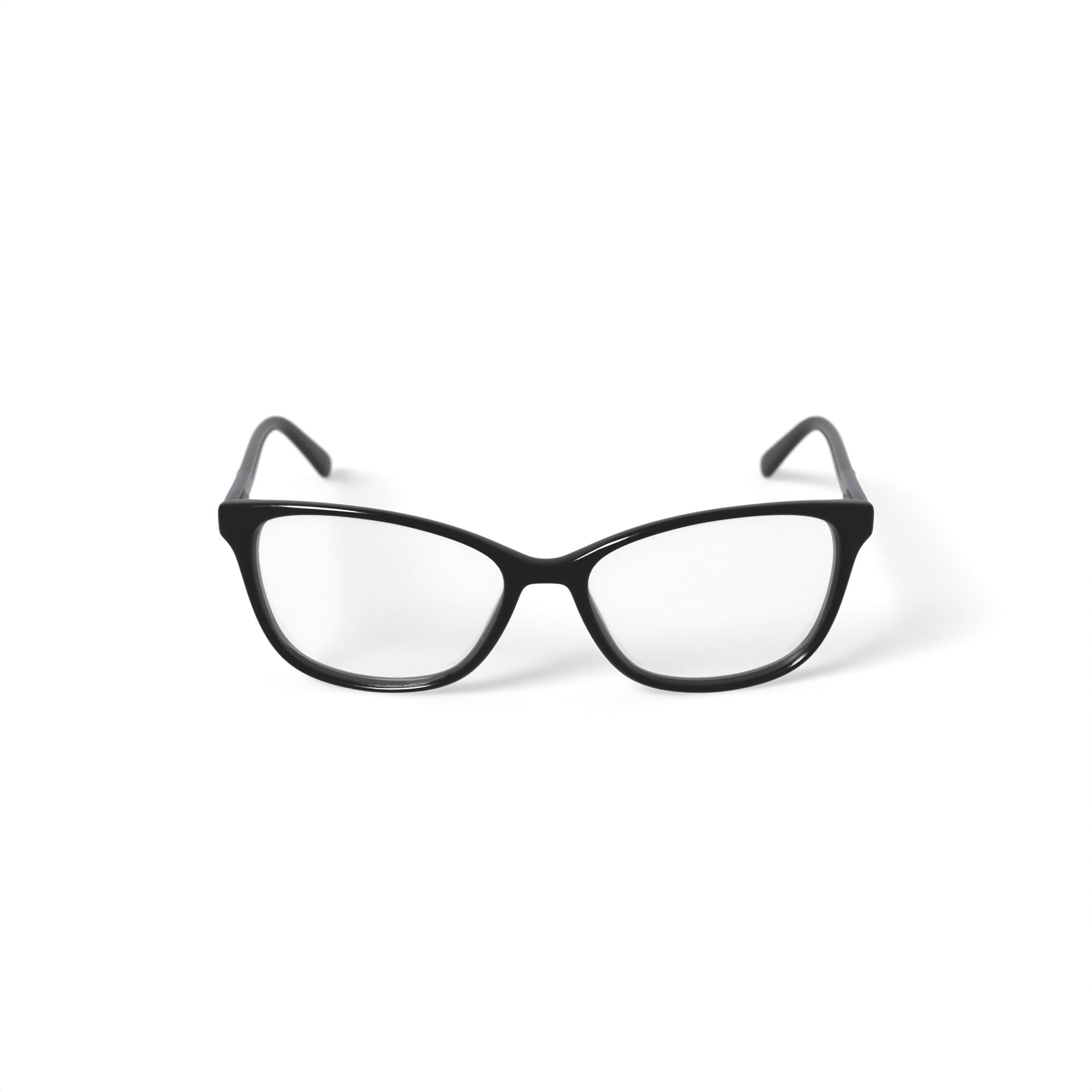 Walmart Women's MJ07322 Square Prescription Eyeglasses with Case, Black