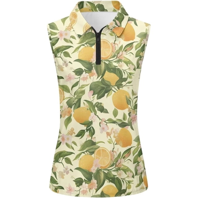 Krdevn Blouse Sans Manches à Col Cranté Imprimé pour Femmes, Douce, Légère, Décontractée, Quotidienne