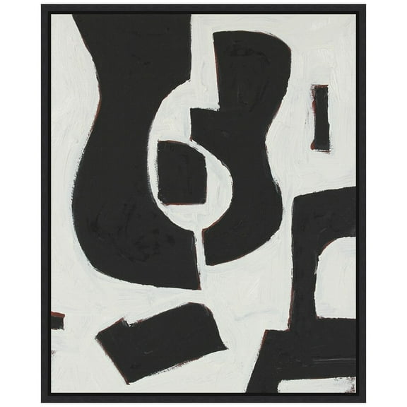 Amanti Art Six String II Framed Canvas Wall Art Print