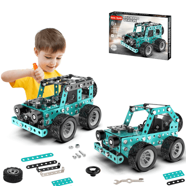 Jixin Xyzhi Erector Sets STEM Model Kit Building Toys Vehicle Kit Gifts for Kids Age 6-12
