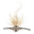 thumbnail image 3 of Diadema de Plumas BLESIY Accesorios para Mujer nupcial Casco de los años 20, 3 of 8