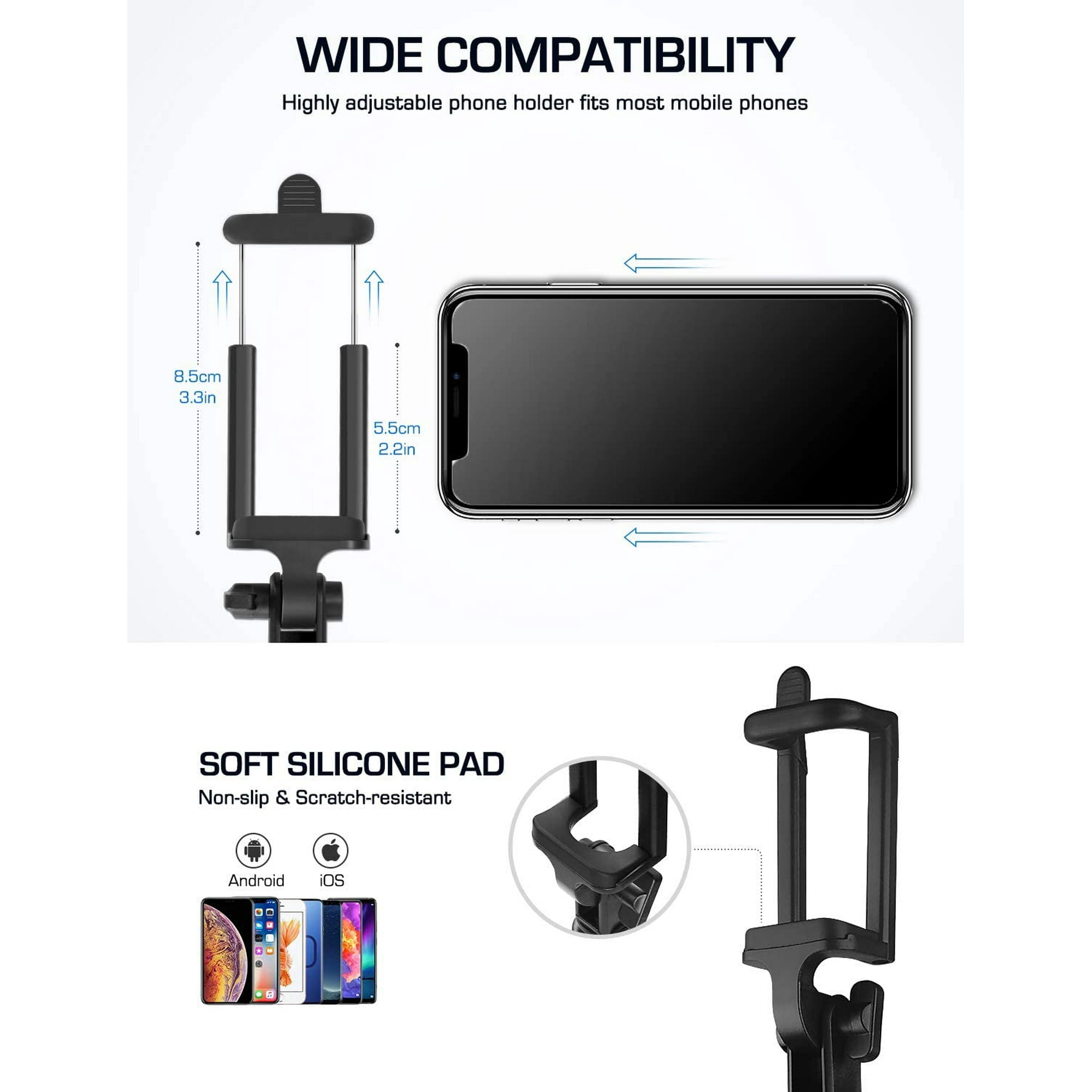 Mpow Selfie Stick Bluetooth, Portable Monopod Selfie Stick with Bluetooth Remote 11/11 Max/XS/XS | Walmart Canada