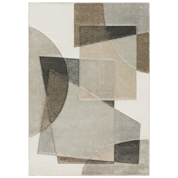 Woven Trends Jasper Area Rug - 10' X 13 - in Beige - Modern Style, Stain Resistant, Medium Pile, Family and Pet Friendly, Dining, Living Room Rug