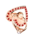 thumbnail image 4 of jesticaly Heart Shaped Mobile Phone Support Rhinesone 360 Degree Rotating Frame Brackets Accessories red, 4 of 4