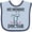 Blue and Navy, variant on Inktastic Mommy is a Doctor Baby Girls Baby Bib