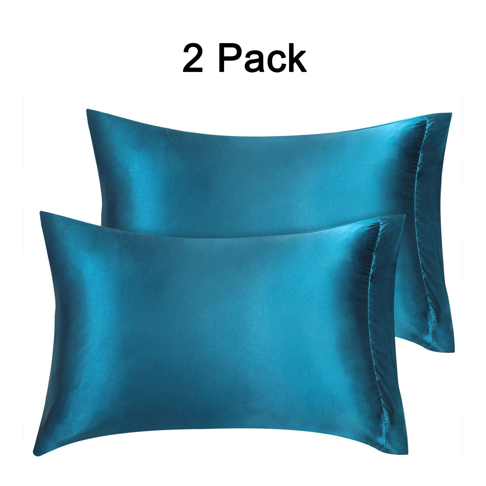 PiccoCasa Extrasoft Silk Satin Envelope Closure Pillowcases,Standard