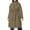 Army Green, variant on Women's Diamond-pattern Quilted Coat Long Puffer with a Knee-Length Silhouette and Loose Fit Diamond-Pattern Coat Featuring Long Sleeves and a Warm Design