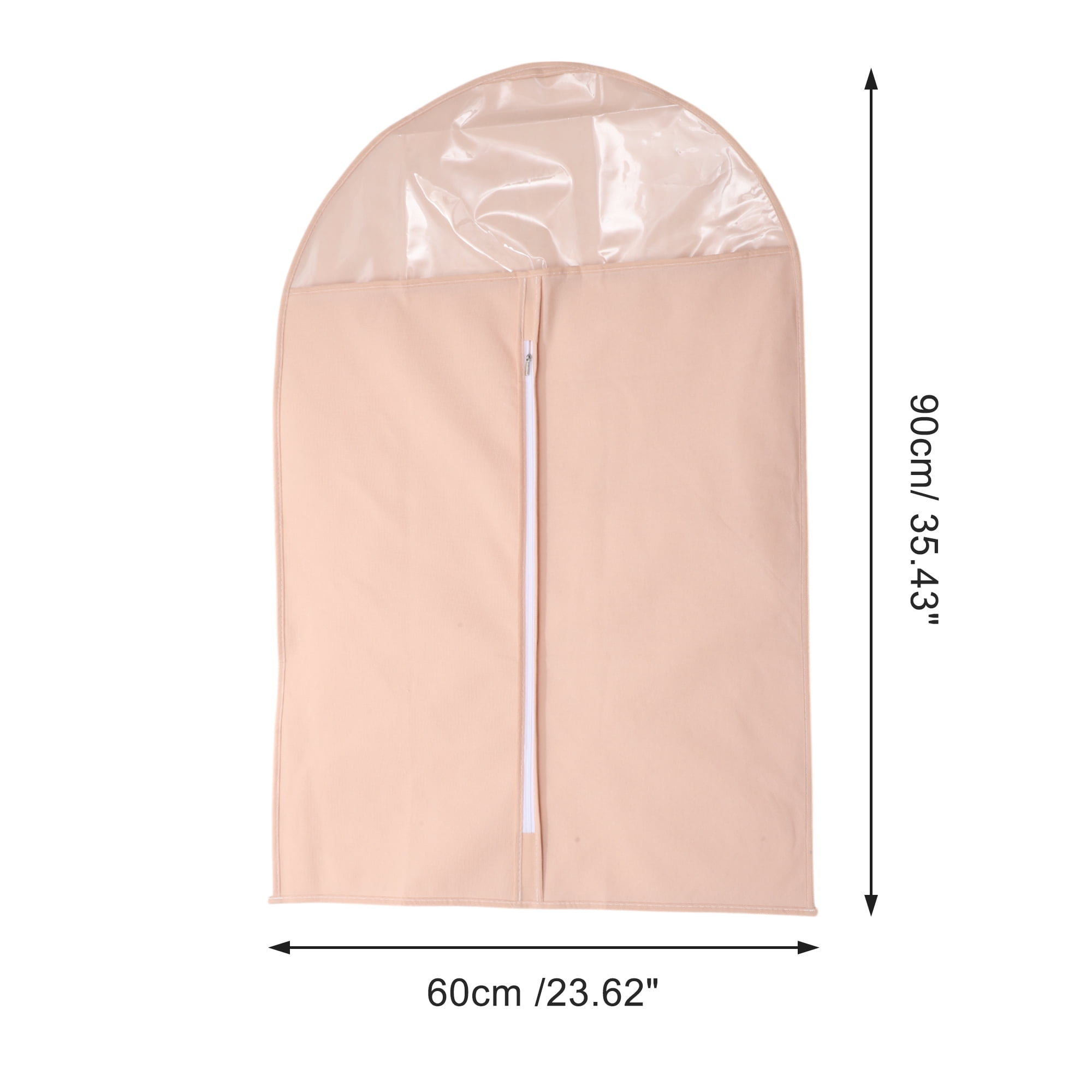 Unique Bargains 3 Pcs Dustproof Thickened Garment Bag Pink 35.43"x23.62"
