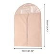 thumbnail image 4 of Unique Bargains 3 Pcs Dustproof Thickened Garment Bag Pink 35.43"x23.62", 4 of 6
