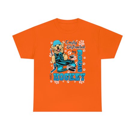 Familyloveshop LLC Easily Distracted By Dog and Hockey  R1160206c1