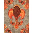 thumbnail image 1 of Thanksgiving Turkey Fleur de lis Flag Canvas House Size, 1 of 1