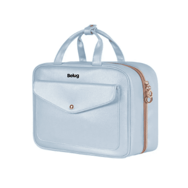 Neceser Cosmetiquera Profesional Caja De Viaje Mujer 4 En 1 Belug Azul