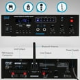 thumbnail image 2 of Pyle PFA600BU 300 Watts 2-Channel Compact Bluetooth Public Address Amplifier, 2 of 4