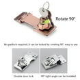 thumbnail image 4 of SEFUONI Door Locks Hasp for Latch Keyed Hasp Locks Twist Knob Keyed Locking Hasp Safety Packlock Clasp Hasp Lock for Latch with, 4 of 19