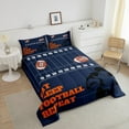 thumbnail image 3 of Erosebridal American Football Bedding Sets with Comforter, Vintage Rugby Duvet Insert, Soccer Sports Decor, Breathable, 3 of 8