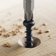 thumbnail image 4 of 150 Pcs Drywall Anchors 1/4 x 1-1/2 Inch Black Phosphate Pan Head Light Duty Anchor Wall Anchors Self Drilling Screws for Wallboard Drywall Wood Concrete Bricks and Other Masonry Material, 4 of 7