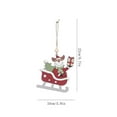 thumbnail image 3 of Xihbxyly Colgante de Coche de Esquí Navideño, Diseño de Esquí de Madera para Ancianos, Acabado Lijado Suave, Perfecto para Pintar, Scrapbooking, Decoración de Árboles, Manualidades Navideñas, Tamaño, 3 of 3