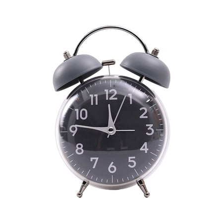 Double Bells Vintaged Alarm Clock For Heavy Sleepers Loud Alarms Twin Bells Desk Decoration