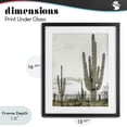 thumbnail image 4 of Stupell Industries Rustic Lodge Subdued Desert Cacti Black Framed Print Under Glass, 13 x 16, by Kim Allen, 4 of 8