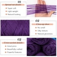 thumbnail image 4 of 2/4/8 Rolls Brazilian Wool Hair for Braiding Acrylic Hand Knitting Wool Yarn for Soft Locs Crochet Hair Jumbo Braids Twist Braiding Hair Extensions, 4 of 6