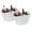 White, variant on BREKX Set of 2 Model Colt Beverage Tubs in Antique Copper Finish
